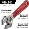 imageKlein Tools D5078 Adjustable Wrench Extra Capacity Jaw Forged Drive Wrench with High Polish Chrome Finish 8InchDipped Handle  4Inch