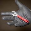 imageKlein Tools D5078 Adjustable Wrench Extra Capacity Jaw Forged Drive Wrench with High Polish Chrome Finish 8InchDipped Handle  4Inch