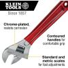 imageKlein Tools D5078 Adjustable Wrench Extra Capacity Jaw Forged Drive Wrench with High Polish Chrome Finish 8InchDipped Handle  8Inch
