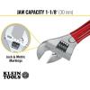 imageKlein Tools D5078 Adjustable Wrench Extra Capacity Jaw Forged Drive Wrench with High Polish Chrome Finish 8InchDipped Handle  8Inch