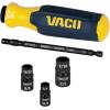 imageVACO VAC1070 Impact Driver 7in1 SAE MultiBit Impact Flip Socket with Handle 6 EasytoIdentify Hex Driver Sizes and 14Inch Bit HolderSAE
