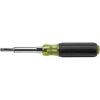imageKlein Tools 32800 Nut Driver 6in1 NutDriver Set SAE Standard Six Point Hex Sizes with Heavy Duty Hollow Shaft5in1