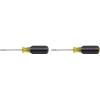 imageKlein Tools 6124 Screwdriver Made in USA Flat Head Terminal Block Screwdriver 18Inch Cabinet Tip 4Inch Round Shank TBDIN1 Count Pack of 2