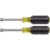 imageKlein Tools 630M Tool Set Made in USA Magnetic Nut Driver Set with Nut Driver Sizes 14 and 516Inch 3Inch Hollow Shaft Cushion Grips 2Piece