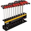 imageKlein Tools JTH610EB Ball End THandle Hex Key Set SAE Inch Sizes Allen Wrench Set with 6Inch Blades Stand Included 10Piece10 Piece