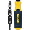 imageVACO VAC1070 Impact Driver 7in1 SAE MultiBit Impact Flip Socket with Handle 6 EasytoIdentify Hex Driver Sizes and 14Inch Bit HolderSAE