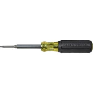 imageKlein Tools 32560 MultiBit Screwdriver  Nut Driver Extended Reach 6in1 Tool with Phillips Slotted and Square Bits and Nut Drivers