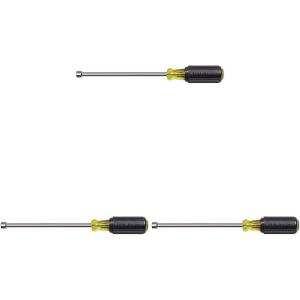 imageKlein Tools 646516M 516Inch Hex Magnetic Tip Nut Driver with 6Inch Hollow Shank 516Inch Tip Magnetic516Inch Tip Pack of 3