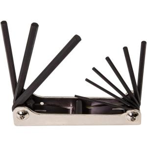 imageKlein Tools 70591 Folding Hex Key Set 9Key SAE SizesSAE