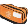 imageKlein Tools 55582 Tool Pouch Zipper Bag Dual Compartments 10Inch x 6Inch Heavy Duty Tool Bag Organizer Multipurpose for Tools to CraftsOrange