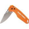 imageKlein Tools 44320 FLICKBLADE Folding Utility Pocket Knife Compact EDC with Stainless Steel Blade Button Lock Pocket Clip and Tether Hole