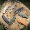 imageKlein Tools OGK002GNT KTO Resurgence Pocket Knife D2 Tool Steel Clip Point Blade Green Handle Utility Knife for Hunting HikingGreen