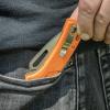 imageKlein Tools OGK002GNT KTO Resurgence Pocket Knife D2 Tool Steel Clip Point Blade Green Handle Utility Knife for Hunting HikingOrange