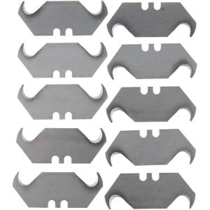 imageKlein Tools 44126 Utility Knife Blades HeavyDuty Replacement Utility Knife Hook Blades for Roofing and Carpet 10Pack