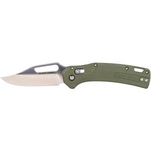 imageKlein Tools OGK002GNT KTO Resurgence Pocket Knife D2 Tool Steel Clip Point Blade Green Handle Utility Knife for Hunting HikingGreen