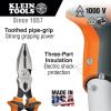 imageKlein Tools 12098EINS Insulated Combination Pliers with VDE Certified 3Part Insulation Crimping Die and Toothed PipeGrip