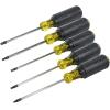 imageKlein Tools 19555 TORX Cushion Grip Screwdriver Set Made in USA T15 T20 T25 T27 and T30 Tip sizes 5Piece