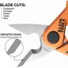 imageKlein Tools 2100FO Stainless Electrician Scissors with Serrated Blade and Cable Stripper Compact Shears for Wire and Cable Cutting 6Inch