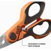 imageKlein Tools 2100FO Stainless Electrician Scissors with Serrated Blade and Cable Stripper Compact Shears for Wire and Cable Cutting 6Inch