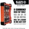 imageKlein Tools 32217 Drill Tap Tool Kit 8Piece For AluminumBrassCopperPlasticMild Steel Quick Connect Power Tools Compatible