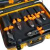 imageKlein Tools 33526 Basic Insulated Tool Kit 1000Volt 3 Pliers 3 Screwdrivers Cable Cutter and Wire CutterStripper 8Piece22Piece
