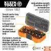 imageKlein Tools 33805 ProFlex 38Piece SAE Impact Driver Tool Set with Modular Case S2 Steel Magnetic Adjustable Screwdriver 29 Bits 6 SAE Socket Sizes