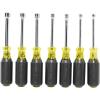 imageKlein Tools 65160 Tool Set Made in USA Metric Nut Driver Set Sizes 5 55 6 7 8 9 and 10 mm 3Inch ChromePlate Hollow Shafts 7PieceWRENCH