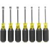 imageKlein Tools 65160 Tool Set Made in USA Metric Nut Driver Set Sizes 5 55 6 7 8 9 and 10 mm 3Inch ChromePlate Hollow Shafts 7PieceWRENCH