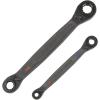 imageKlein Tools 68216 4in1 Reversible Ratcheting Box Wrench Set Quad Wrench SAE 2Piece 14 to 34Inch Forged Steel 90Tooth