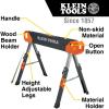 imageKlein Tools 80178 Folding Saw Horse Adjustable 26 to 32Inch Height 2x4 Support Arms Heavy Duty Jobsite Table 2Pack