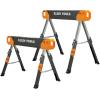 imageKlein Tools 80178 Folding Saw Horse Adjustable 26 to 32Inch Height 2x4 Support Arms Heavy Duty Jobsite Table 2Pack