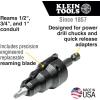imageKlein Tools 85091 Klein Tools 85091 Power Conduit Reamer with Improved Bit Retention 12 34 and 1Inch Made in USA