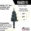 imageKlein Tools 85091 Klein Tools 85091 Power Conduit Reamer with Improved Bit Retention 12 34 and 1Inch Made in USA