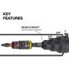 imageKlein Tools 85091HD Flip Socket Conduit Reamer 3in1 ImpactRated Tool for 12Inch 34Inch 1Inch Conduit Magnetic Bit Holder