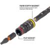 imageKlein Tools 85091HD Flip Socket Conduit Reamer 3in1 ImpactRated Tool for 12Inch 34Inch 1Inch Conduit Magnetic Bit Holder