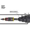 imageKlein Tools 85191HD Flip Socket Conduit Reamer Driver 3in1 ImpactRated Tool for 12Inch 34Inch 1Inch Conduit Integrated QuickConnect Handle with Magnetic Bit Holder
