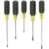 imageKlein Tools 85805 Screwdriver Set Made in USA MultiPurpose Precision Machined Tips 3 Phillips 2 Slotted CushionGrip Handle 5Piece