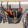 imageKlein Tools BC510S Bucket Work Center Hardware Tool Pouch with Carabiner Magnetic S Hook Rail System Accessory for Lineman Tools