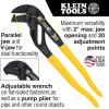 imageKlein Tools D50410B Pump Pliers QuickAdjust Tongue and Groove Klaw Water Pump Pliers 10Inch10Inch Plier Wrench