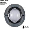 imageKlein Tools FR03010 FlameReistant Full Brim Sombrero Outdoor Sun Hat for Men with Neck Shade Hard Hat Accessory 50Plus UPF Protection Fire Resistant Fabric Universal Clips