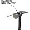 imageKlein Tools H80920S Smooth Face Framing Hammer with Straight Claw 20Ounce Forged Steel Magnetic Nail Puller and ExtraLarge Squared Strike Face