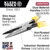 imageKlein Tools J2036 Needle Nose Pliers Long Nose Side Cutters Heavy Duty Journeyman Alligator Pliers with Curved Handles 634Inch