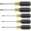 imageKlein Tools 19555 TORX Cushion Grip Screwdriver Set Made in USA T15 T20 T25 T27 and T30 Tip sizes 5Piece