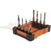 imageKlein Tools 32217 Drill Tap Tool Kit 8Piece For AluminumBrassCopperPlasticMild Steel Quick Connect Power Tools Compatible