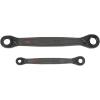imageKlein Tools 68216 4in1 Reversible Ratcheting Box Wrench Set Quad Wrench SAE 2Piece 14 to 34Inch Forged Steel 90Tooth