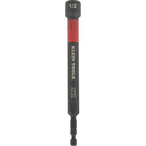 imageKlein Tools 12PNDC 12Inch Magnetic ColorCoded Power Nut Setter SAE ImpactRated Hex Nut Driver with 5Inch Extended Reach Shaft