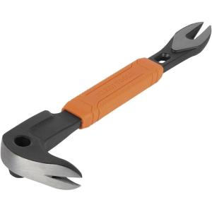 imageKlein Tools 66093 Nail Puller with Integrated Dimpler HeavyDuty Carbon Steel Cats Paw Pry Bar 12Inch8Inch
