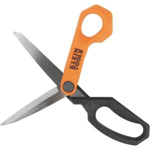 imageKlein Tools B2110 Heavy Duty Scissors Multipurpose Offset Utility Shears for Cutting Cardboard Leather Carpet and More Stainless Steel 10Inch