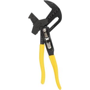 imageKlein Tools D5307 Plier Wrench High Leverage MultiUse Pump Plier with Adjustable and Reversible DoubleSided Jaw Smooth and Knurled Teeth 7Inch