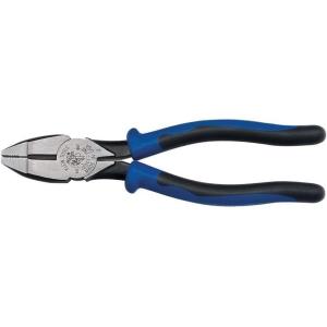 imageKlein Tools J20017NE Heavy Duty Linemans Pliers Made in USA with High Leverage Design Heavy Duty Comfortable Handles and Knurled Jaws 7Inch